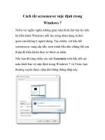 Cách tắt screensaver mặc định trong Windows 7 doc