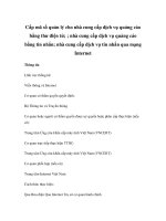 Cấp mã số quản lý cho nhà cung cấp dịch vụ quảng cáo bằng thư điện tử; ; nhà cung cấp dịch vụ quảng cáo bằng tin nhắn; nhà cung cấp dịch vụ tin nhắn qua mạng Internet doc