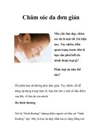 Chăm sóc da đơn giản pdf