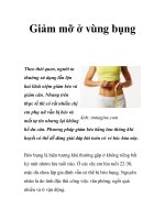 Giảm mỡ ở vùng bụng doc