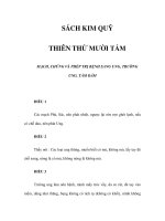 SÁCH KIM QUỸ - THIÊN THỨ MƯỜI TÁM - MẠCH, CHỨNG VÀ PHÉP TRỊ BỆNH SANG UNG, TRƯỜNG UNG, TẨM DÂM ppt