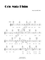 Bài hát cơn mưa phùn - Đức Huy (lời bài hát có nốt) doc