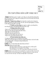 đề cương công dân hoc ki 2