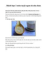 Mách bạn 3 món tuyệt ngon từ nha đam pot