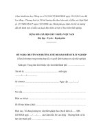 Mẫu đề nghị chuyển nơi hưởng chế độ bảo hiểm thất nghiệp (chuyển hưởng trong trường hợp đã có quyết định hưởng trợ cấp thất nghiệp) pdf