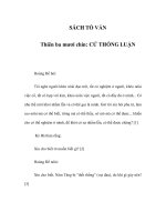 SÁCH TỐ VẤN - Thiên ba mươi chín: CỬ THỐNG LUẬN pot