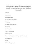 Cấp lại chứng chỉ định giá bất động sản, môi giới bất động sản (trong trường hợp chứng chỉ cũ bị rách nát hoặc bị mất) docx