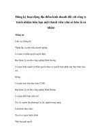 Đăng ký hoạt động địa điểm kinh doanh đối với công ty trách nhiệm hữu hạn một thành viên (chủ sở hữu là cá nhân) doc