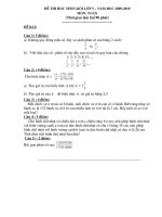 Đề thi học sinh giỏi và đáp án từ lớp 1 đến lớp 5