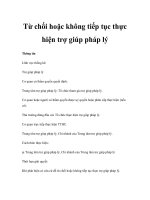 Từ chối hoặc không tiếp tục thực hiện trợ giúp pháp lý pps
