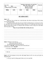 Đề HSG TV lớp 3 Ân Đức 1-Hoài Ân-Bình Định