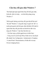 Cấm thay đổi giao diện Windows 7 pptx