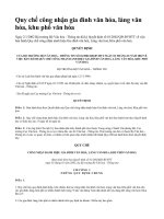 Quy chế công nhận gia đình văn hóa, làng văn hóa, khu phố văn hóa pps