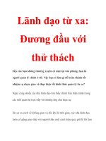 Lãnh đạo từ xa: Đương đầu với thử thách pdf