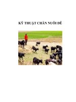 KỸ THUẬT CHĂN NUÔI DÊ pptx