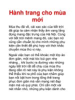 Hành trang cho mùa mới doc