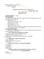 đề KTĐK lần 4-lớp 3