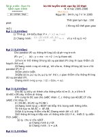 TUYỂN TẬP ĐỀ THI VÀO 10 TỈNH NAMĐỊNH