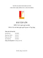 Đề tài các mô hình ngôn ngữ Ngram và ứng dụng