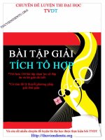 Bài tập giải tích tổ hợp ppsx