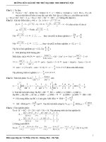 Hướng dẫn đề thi thử ĐH lần 4 của DHSP I Hà Nội