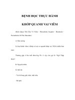 BỆNH HỌC THỰC HÀNH - KHỚP QUANH VAI VIÊM potx