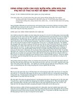 DÙNG GỪNG CHỮA CẢM GIÁC BUỒN NÔN, NÔN MỬA CHO PHỤ NỮ CÓ THAI VÀ MỘT SỐ BỆNH THÔNG THƯỜNG ppt