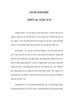 SÁCH LINH KHU - THIÊN 60: NGỌC BẢN doc