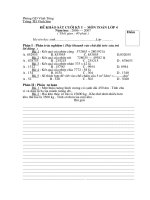 De KS cuoi ky 1 nam hoc 2009 -2010