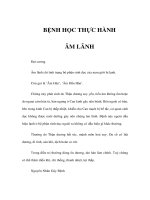 BỆNH HỌC THỰC HÀNH - ÂM LÃNH pot