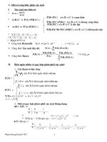 Một số công thức phần xác suất thống kê pptx