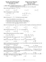 Toán 9 Dành cho HS Xét TN THCS