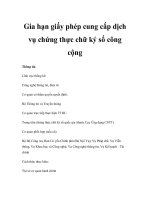 Gia hạn giấy phép cung cấp dịch vụ chứng thực chữ ký số công cộng pot