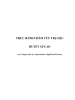 THỰC HÀNH CHÂM CỨU TRỊ LIỆU - HUYẾT ÁP CAO docx