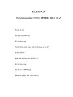 SÁCH TỐ VẤN - Thiên hai mươi tám - THÔNG BÌNH HƯ THỰC LUẬN ppsx