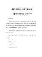 BỆNH HỌC THỰC HÀNH - DỊ THƯỜNG SẮC GIÁC doc
