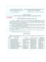 QĐ Thành lập Đoàn TTr Toàn diền MN Hoa Hồng