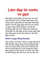 Làm đẹp từ nước vo gạo ppsx