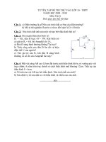 Một số de thi Vào chuyên lý