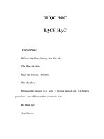DƯỢC HỌC - BẠCH HẠC docx