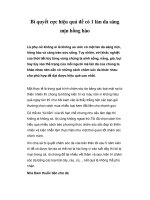 Bí quyết cực hiệu quả để có 1 làn da sáng mịn hồng hào ppsx