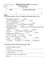 Bai KT TA9 hoc ki 2 ( DA+ Ma tran)