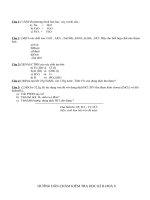 Đề kiểm tra hóa 8 kì 2+ĐA