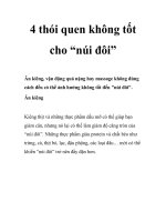 4 thói quen không tốt cho “núi đôi” doc