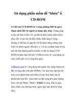 Sử dụng phần mềm để “khóa” ổ CD-ROM docx