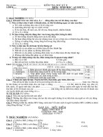 Đề thi HKII Sinh 8 (09-10)