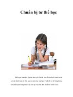 Chuẩn bị tư thế học doc