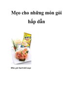 Mẹo cho những món gỏi hấp dẫn doc