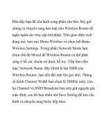 Cấu hình và sử dụng Wireless Router- P2 pptx