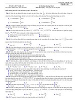 de thi thu trương THPT Băc Yên Thành - NA